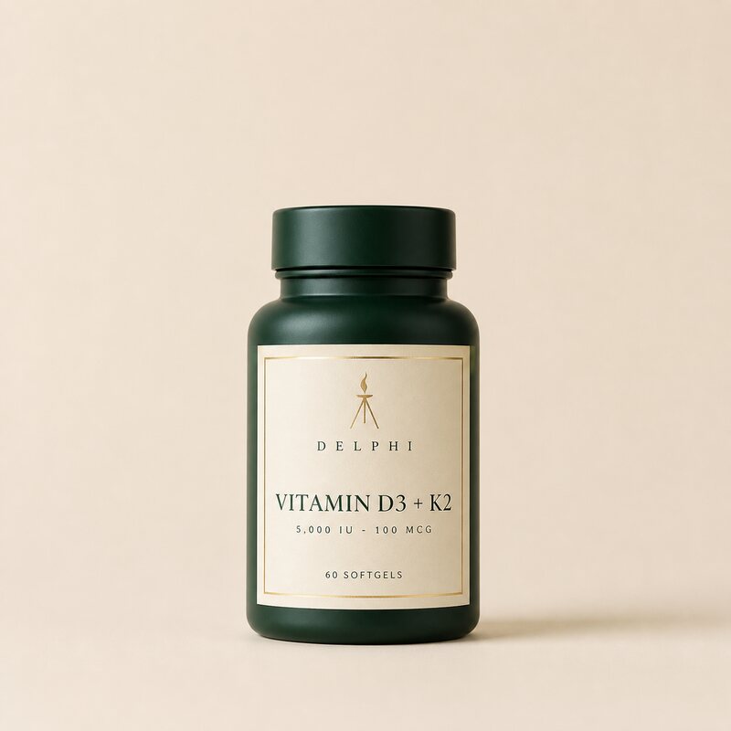 Vitamin D3 + K2 - 5,000 IU / 100 mcg MK-7